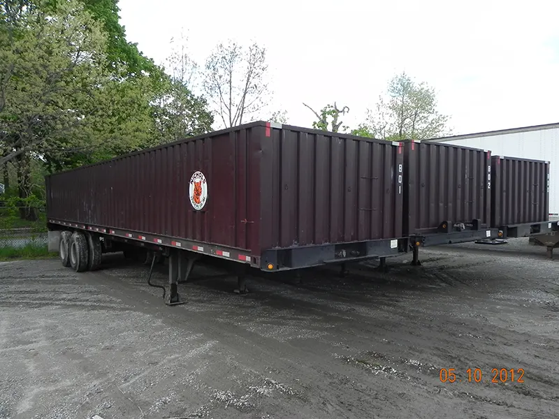 Cranberry trailers with the Nichols tiger emblem